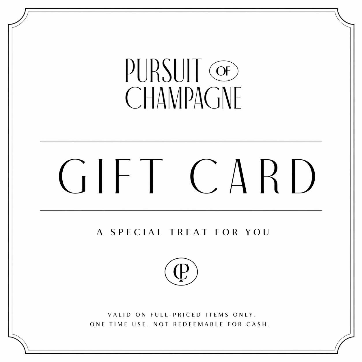 Pursuit Of Champagne Gift Card